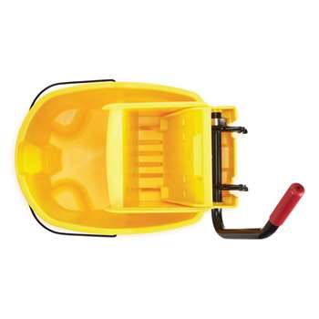 Rubbermaid WaveBrake Side-Press Bucket and Wringer 7580-88, Yellow